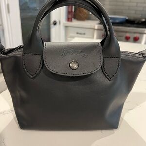 Longchamp Cuir Le Pliage XS Crossbody